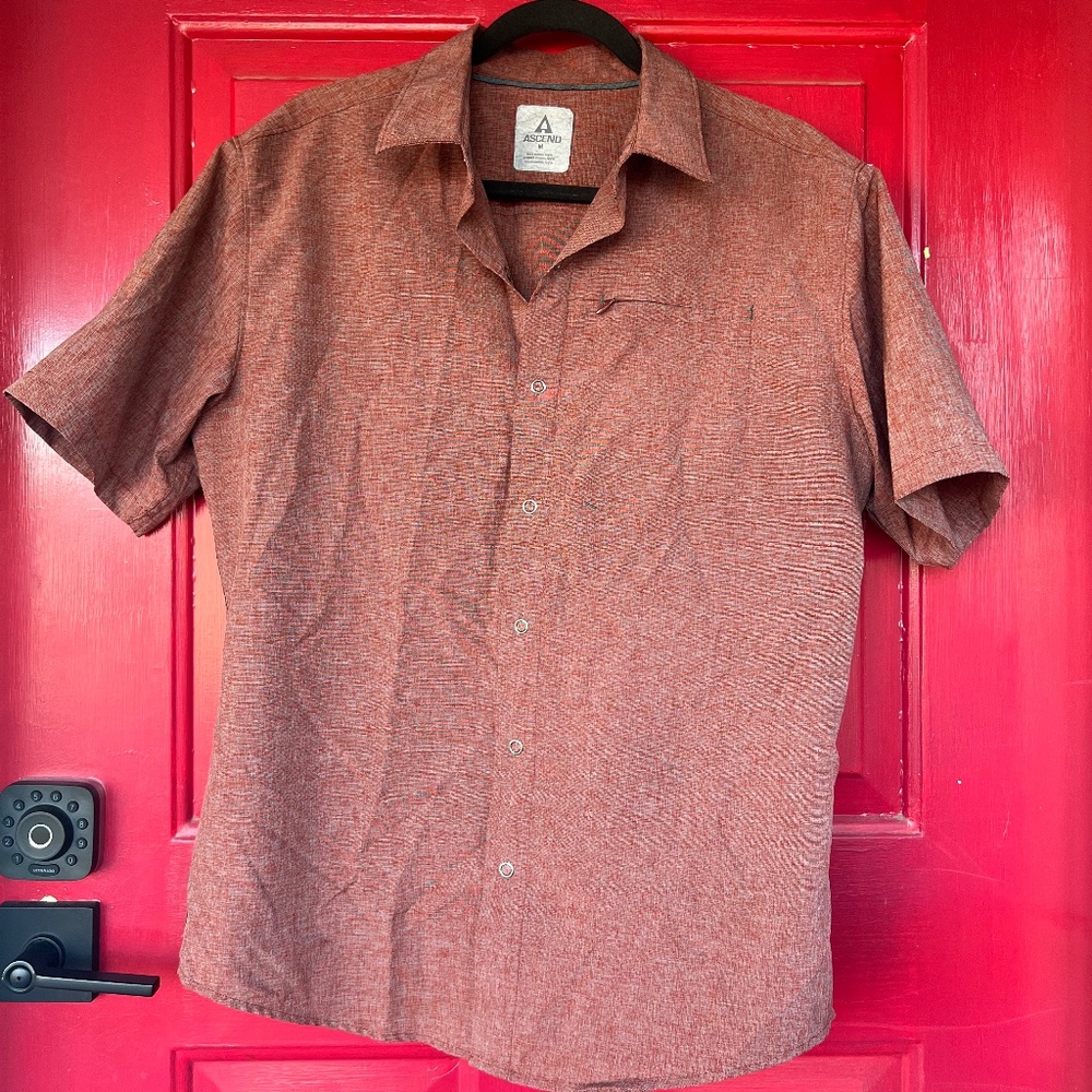 Men's Ascend M Short Sleeve Button Up Shirt Summer Outdoors Bass Pro Fishing
